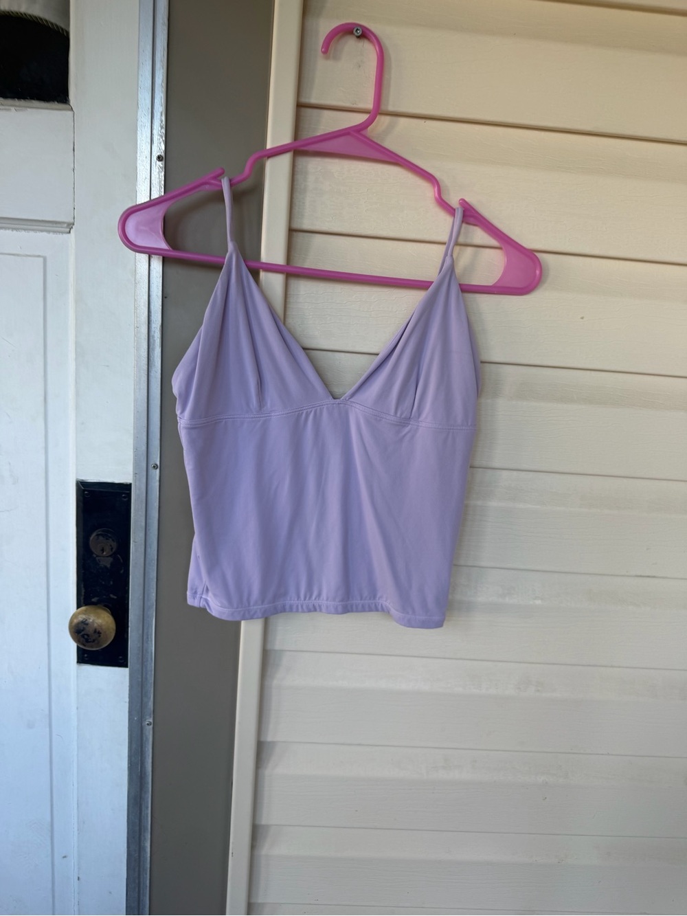 Lilac V-Neck Spaghetti Strap Tank Top